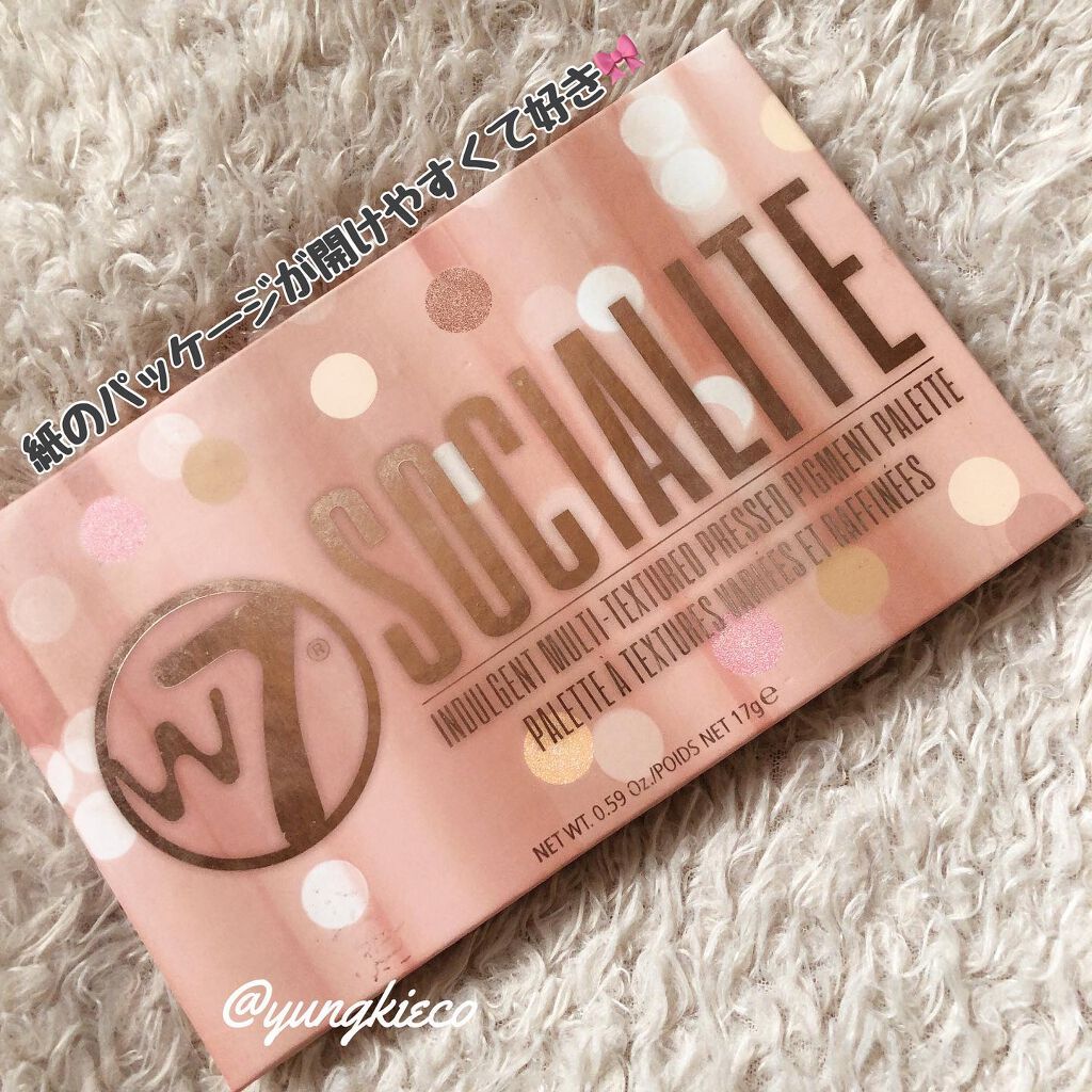 Socialite Indulgent Multi-Textured Pressed Pigment Palette/ W7/アイシャドウパレットを使ったクチコミ（2枚目）
