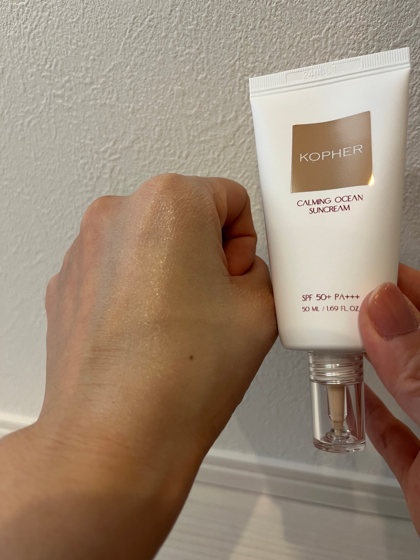 CALMING OCEAN SUNCREAM/KOPHER/日焼け止めクリームを使ったクチコミ(4枚目)