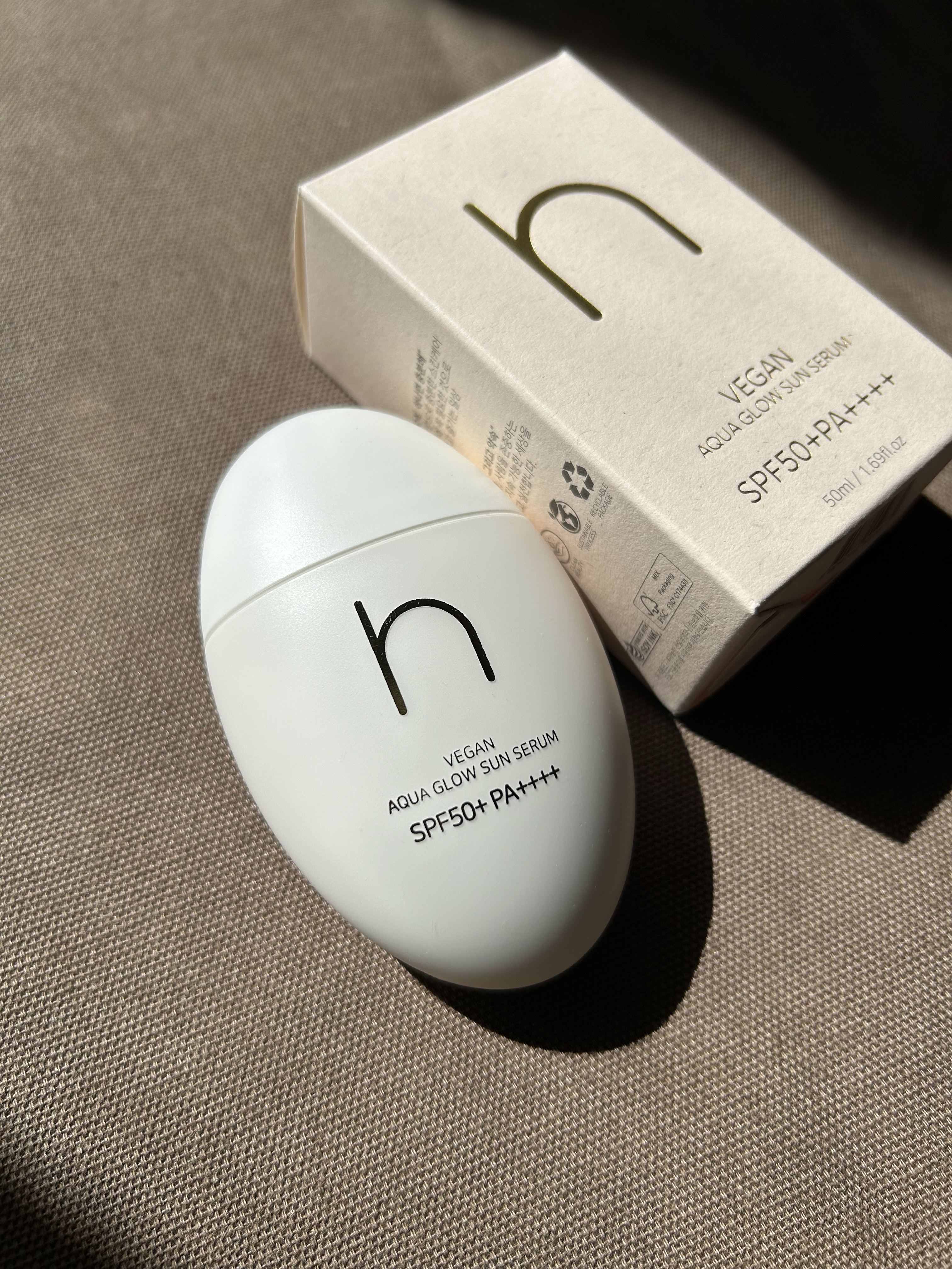 ヴィーガンアクアグロウサンセラム/HAMEL/日焼け止めローションを使ったクチコミ（1枚目）