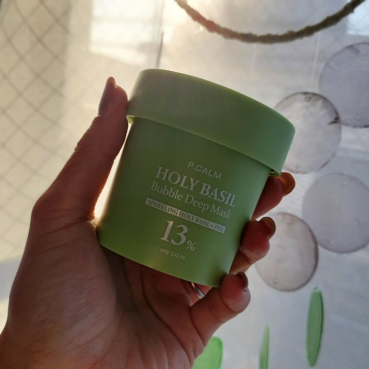 ホーリーバジル炭酸バブルパック/P.CALM/洗い流すパック・マスクを使ったクチコミ(1枚目)