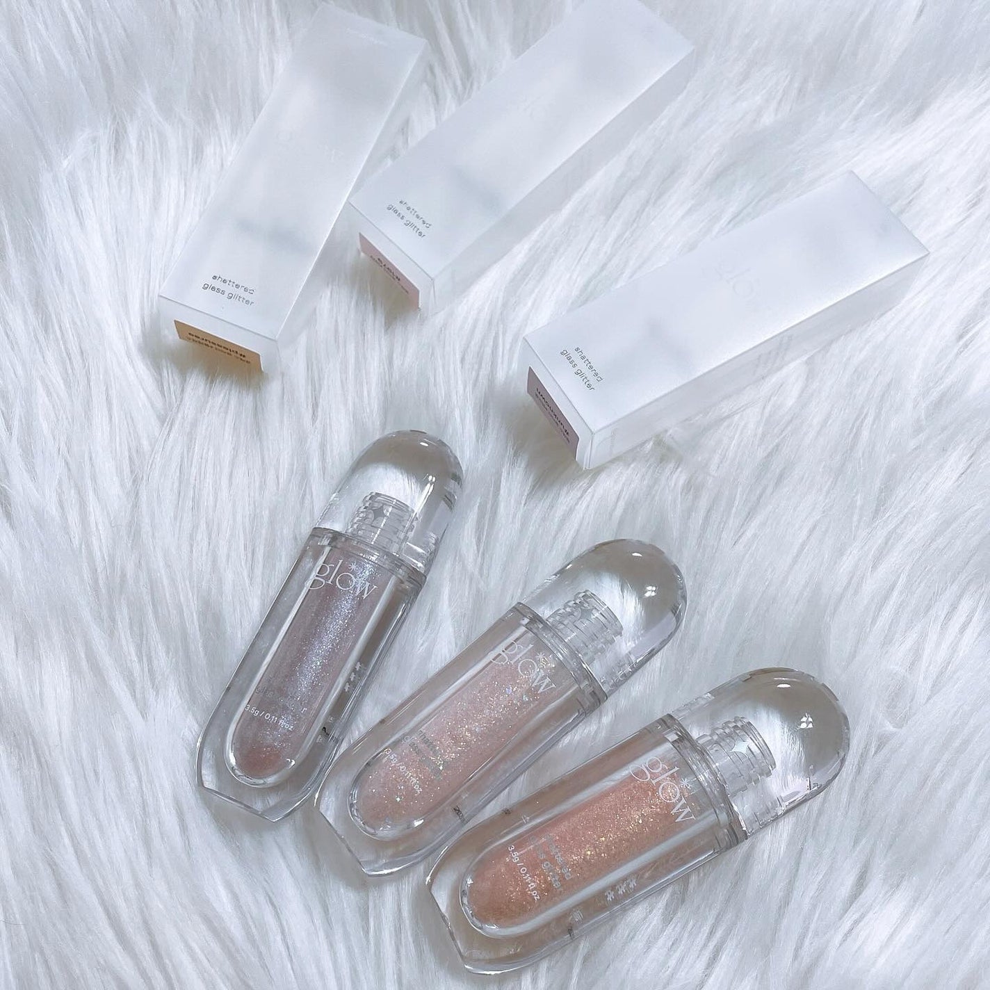 グラスグリッター/glow/グリッターを使ったクチコミ(7枚目)