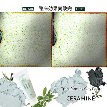 トランスフォーミングクレイパック/CERAMINE/洗い流すパック・マスクを使ったクチコミ（2枚目）
