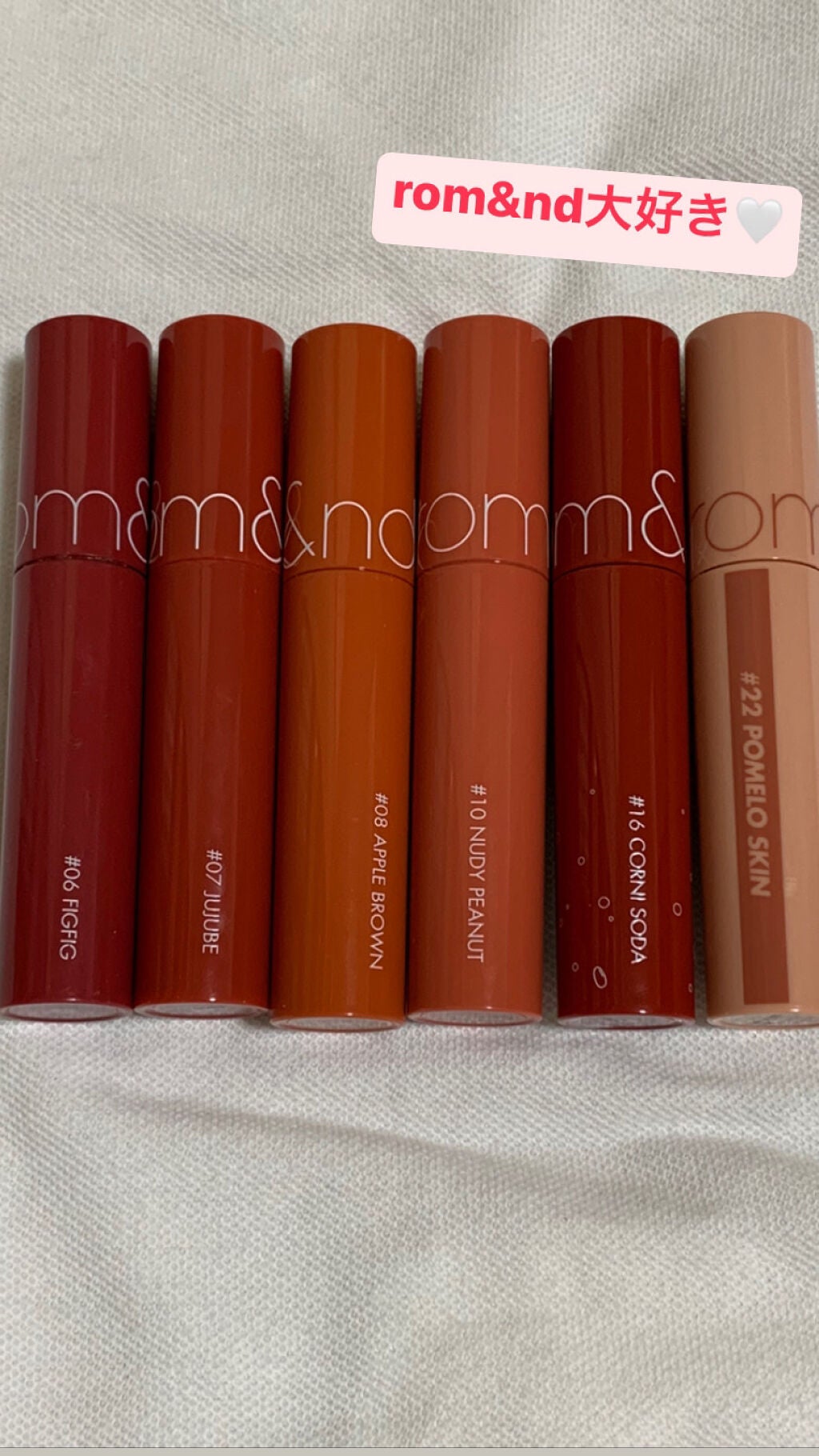 ジューシーラスティングティント/rom&nd/リップティントを使ったクチコミ(1枚目)