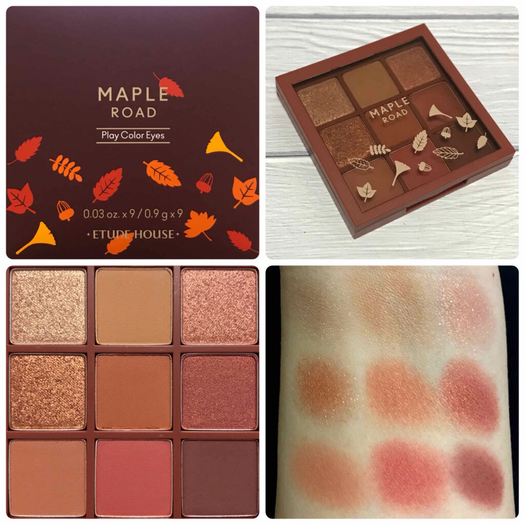 プレイカラーアイシャドウ メープルロード/ETUDE/アイシャドウパレットを使ったクチコミ（2枚目）