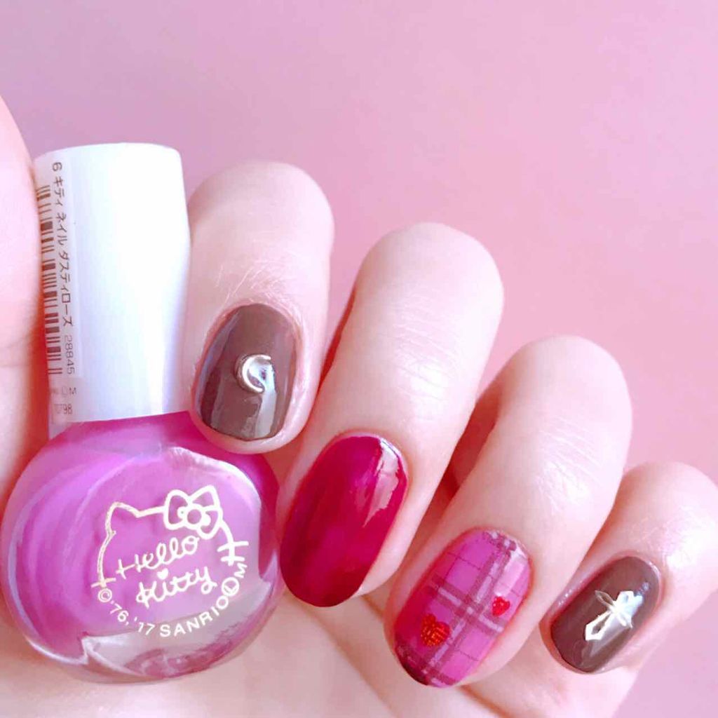 #キティネイル,#ディアマイディープカラーネイル,#セルフネイル,#ネイルのネイルデザイン