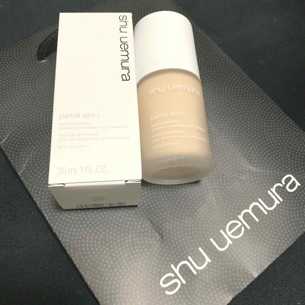 ペタルスキン フルイド ファンデーション/shu uemura/リキッドファンデーションを使ったクチコミ(1枚目)