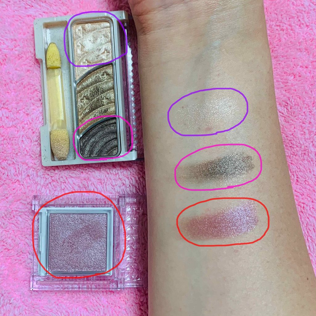 トーンアップアイシャドウ/CEZANNE/アイシャドウパレットを使ったクチコミ(2枚目)