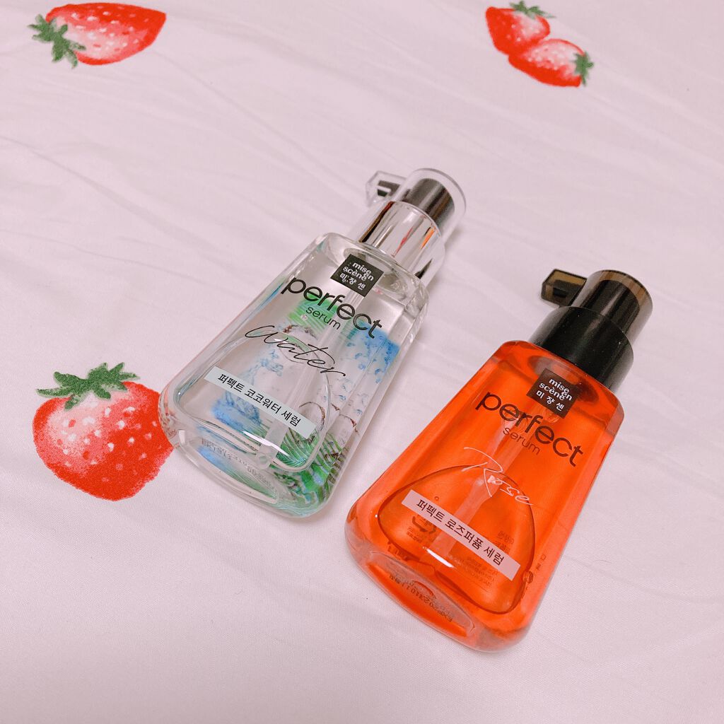 パーフェクト セラム ローズエディション/miseenscene/ヘアオイルを使ったクチコミ（1枚目）