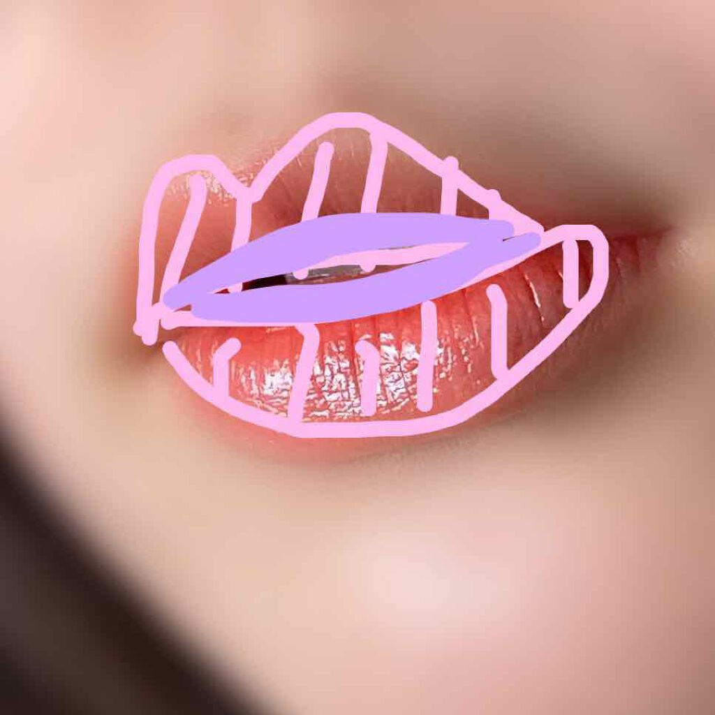 ラスティンググロスリップ/CEZANNE/口紅を使ったクチコミ（3枚目）