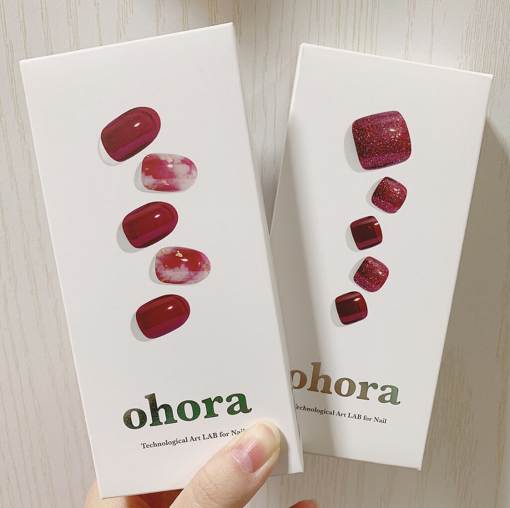 セミキュアジェルネイル（ハンド） ND-187 N Mulberry (Blooming Collection)/ohora/ネイルシールを使ったクチコミ（2枚目）