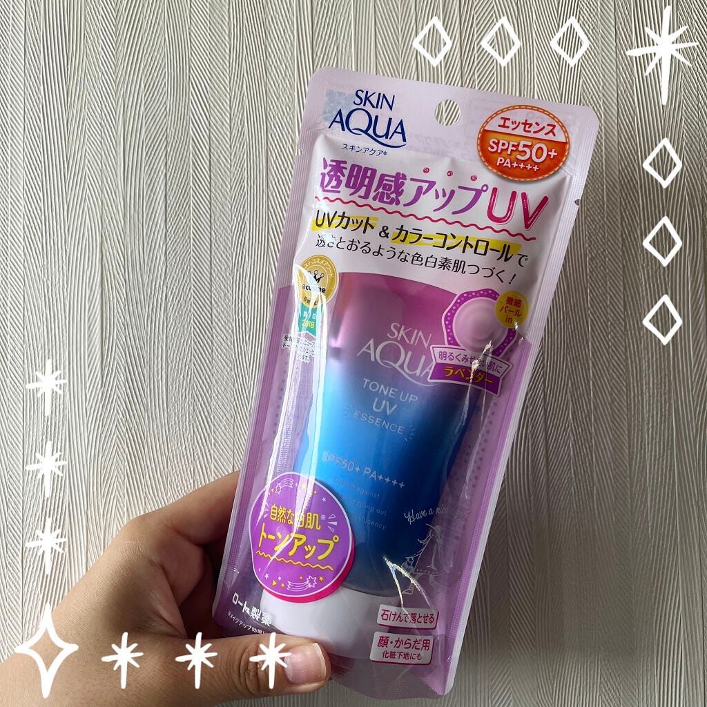スキンアクア トーンアップUVエッセンス/スキンアクア/日焼け止めクリームを使ったクチコミ(1枚目)