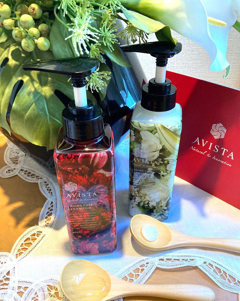 アビスタ エイジングケアシャンプー／コンディショナー/AVISTA/市販シャンプーを使ったクチコミ（3枚目）