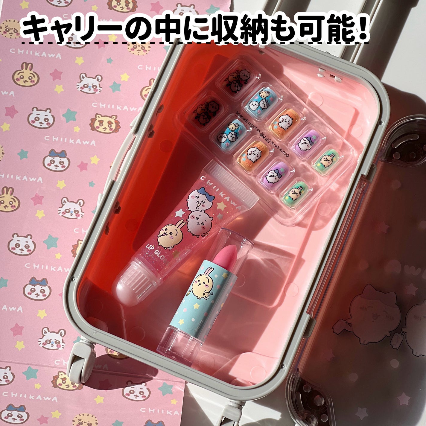 ミニキャリーケーススーツメイクセット/ちいかわ/その他キットセットを使ったクチコミ(4枚目)