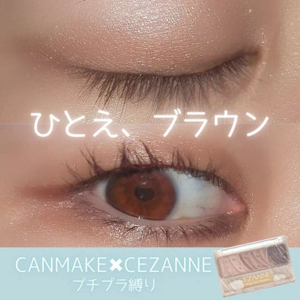トーンアップアイシャドウ/CEZANNE/アイシャドウパレットを使ったクチコミ(1枚目)