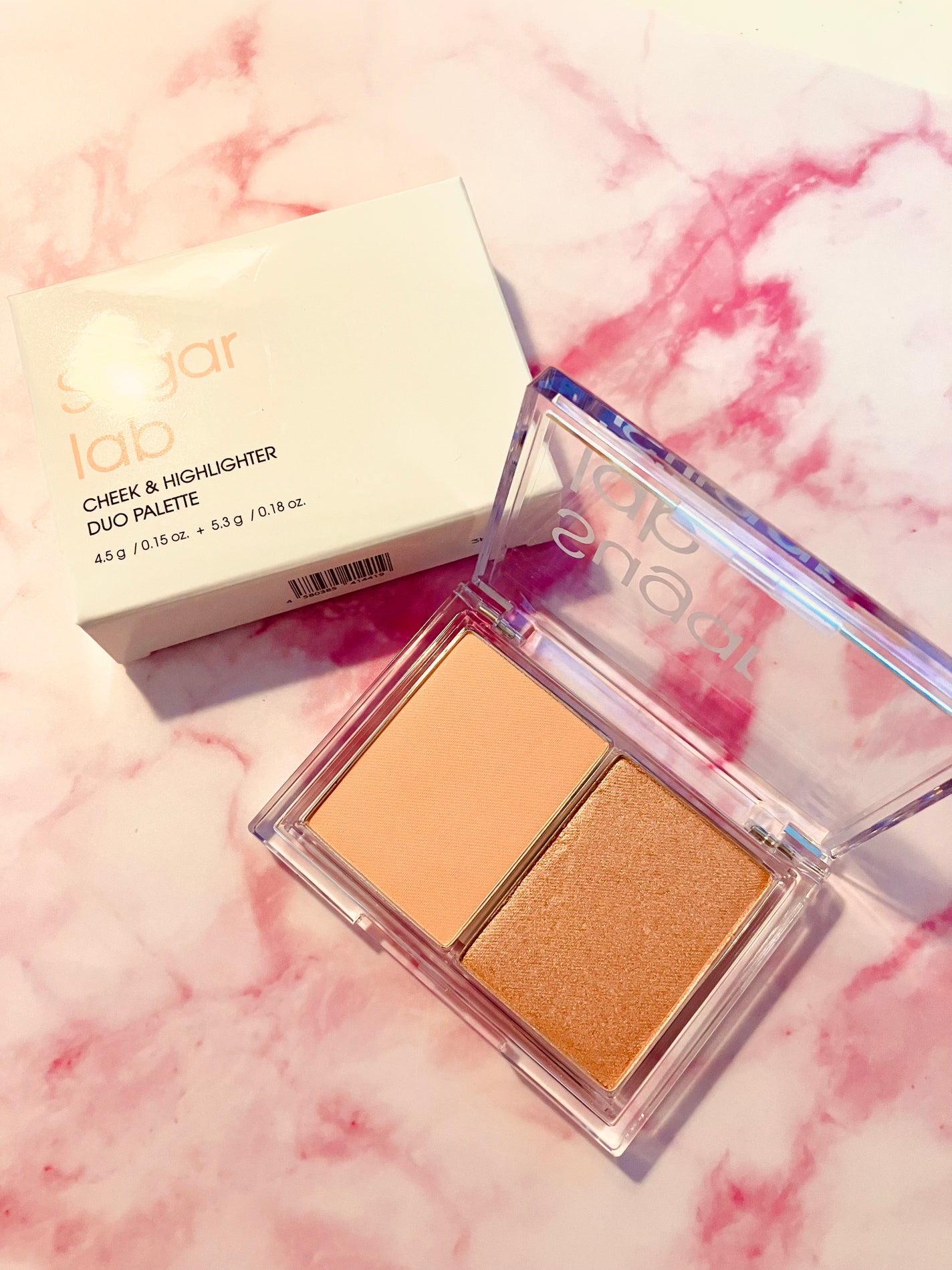 チーク&ハイライトデュオパレット Sugar Lab