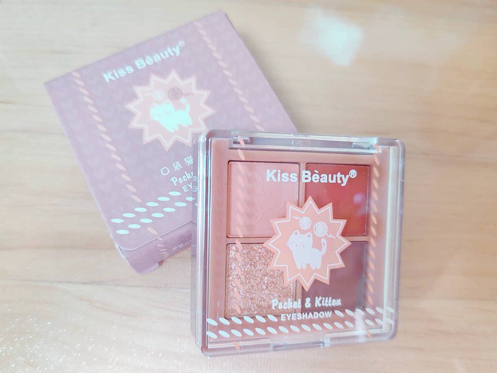 キスビューティーポケットキャットアイシャドウ4色/kiss beauty/アイシャドウパレットを使ったクチコミ（2枚目）