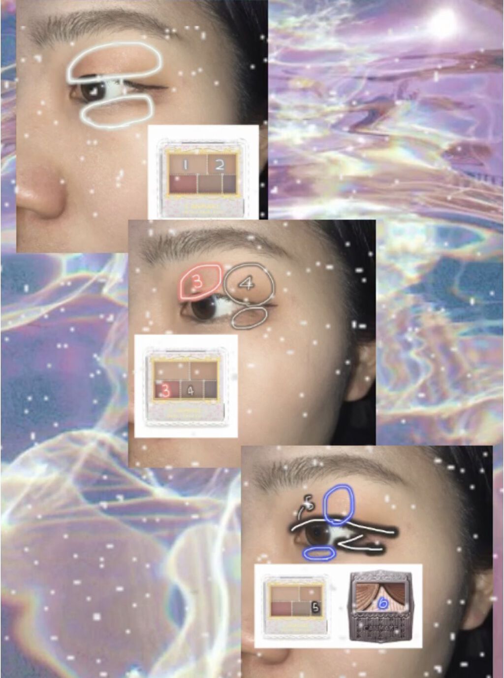 ジューシーピュアアイズ/キャンメイク/アイシャドウパレットを使ったクチコミ（2枚目）