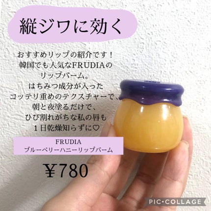 ブルーベリーハニーリップバーム/FRUDIA/リップバームを使ったクチコミ(1枚目)