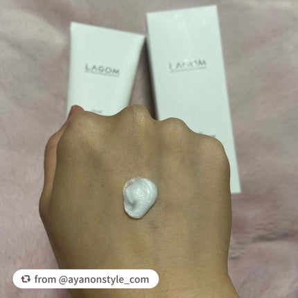 マイクロフォーム クレンザー(夜用洗顔)/LAGOM /クレンジングクリームを使ったクチコミ(3枚目)