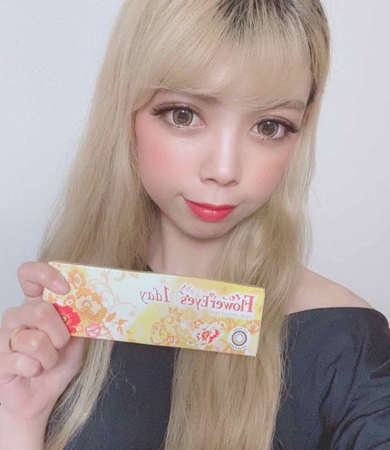 フラワーアイズ ワンデー/株式会社ビューフロンティア/ワンデー(1DAY)カラコンを使ったクチコミ(1枚目)