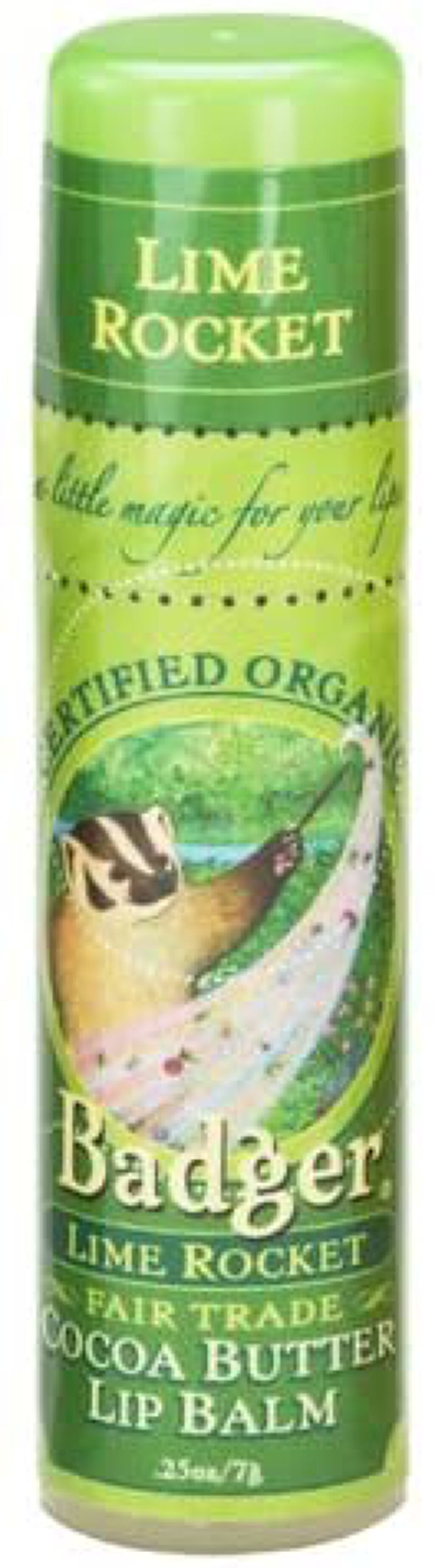 Badger(バジャー) ラージリップバームスティック（ライムロケット）