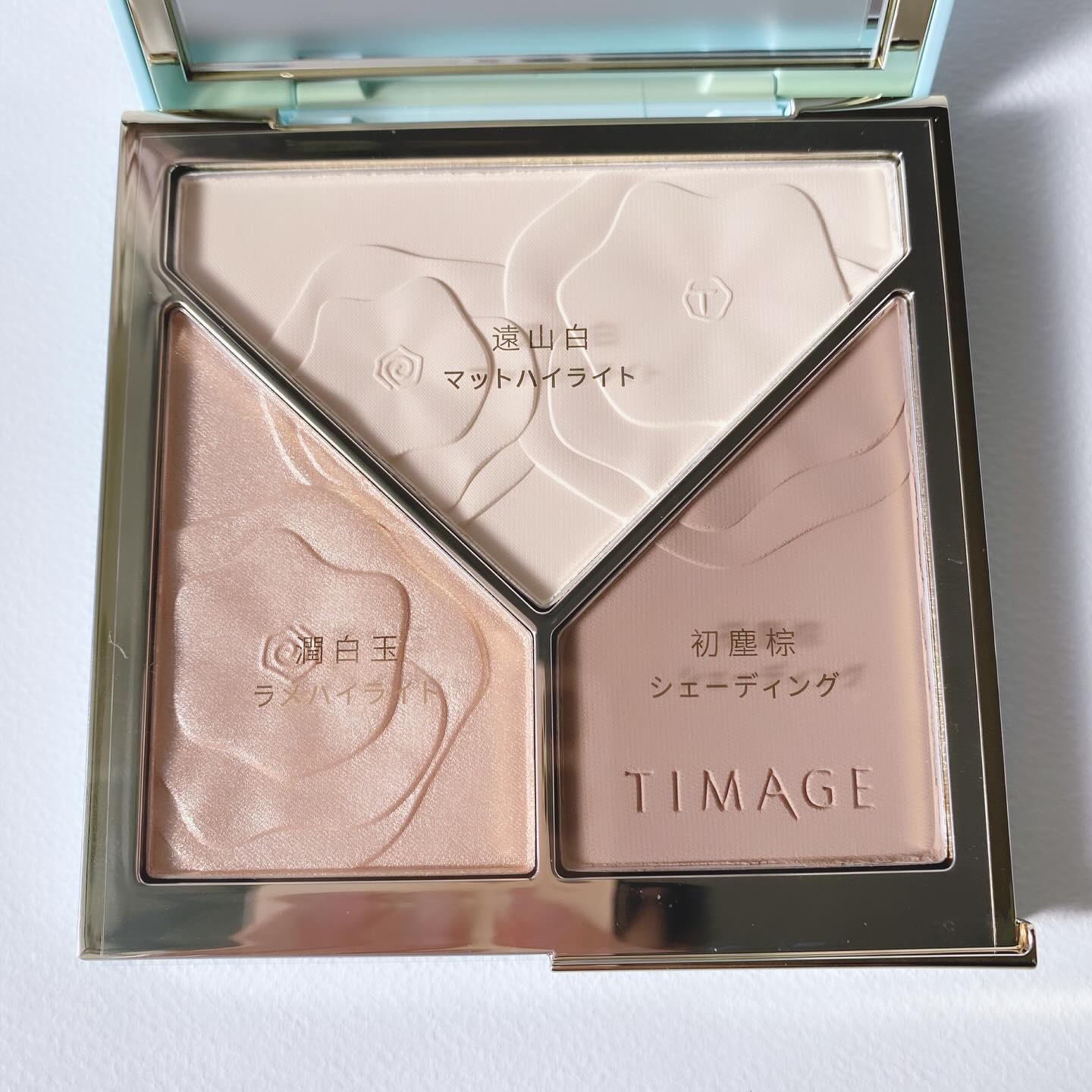 ハイライトシェーディングパレット/TIMAGE/パウダーハイライトを使ったクチコミ（2枚目）