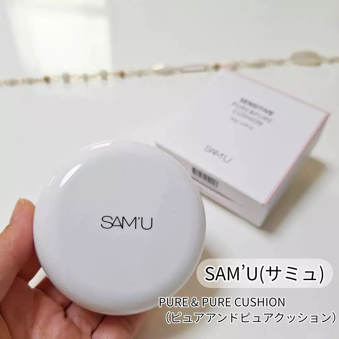 センシティブピュア&ピュアクッション/SAM'U/クッションファンデーションを使ったクチコミ(1枚目)
