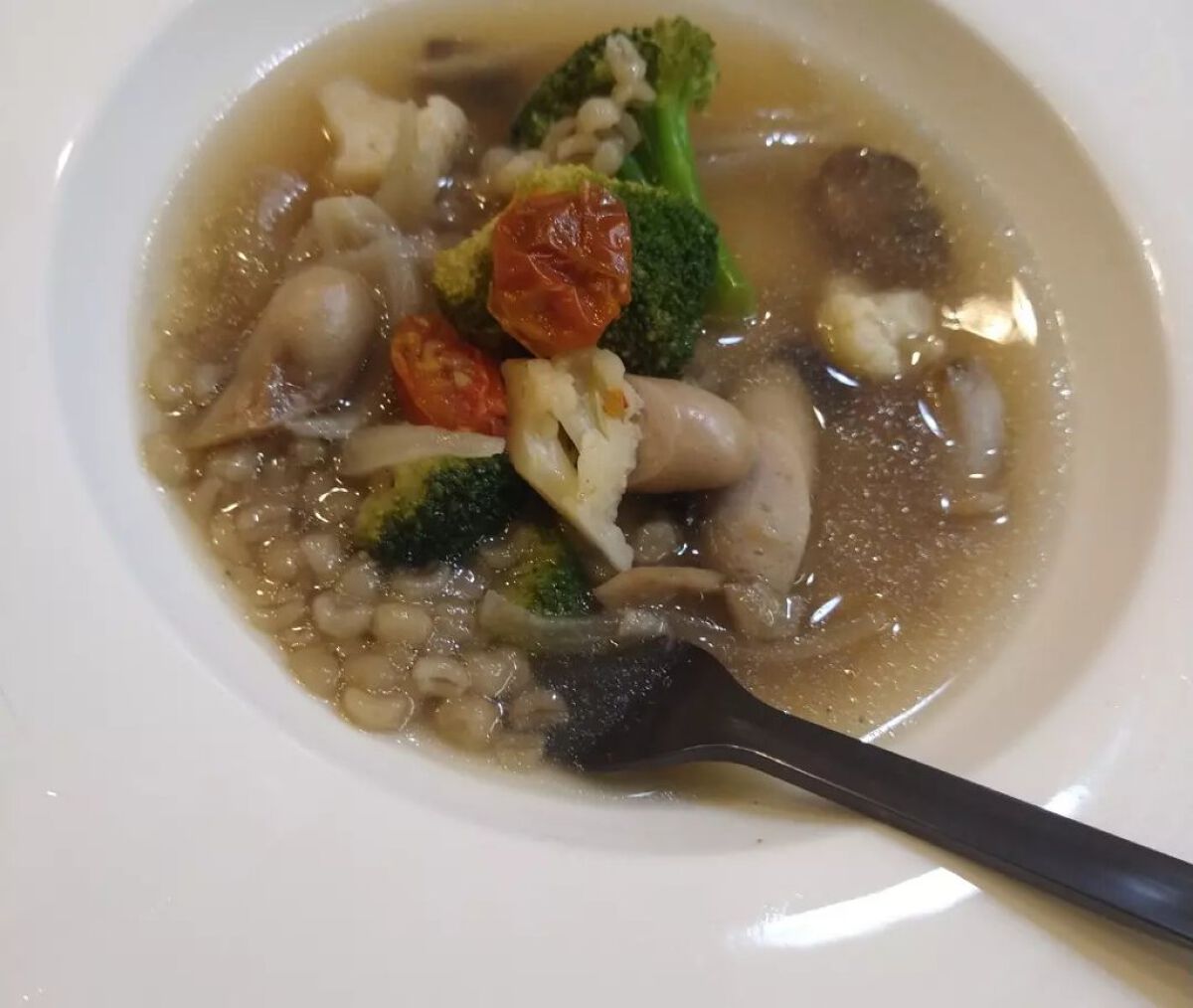 もち麦スープ/ラコックマルシェ/低糖質食品を使ったクチコミ（2枚目）