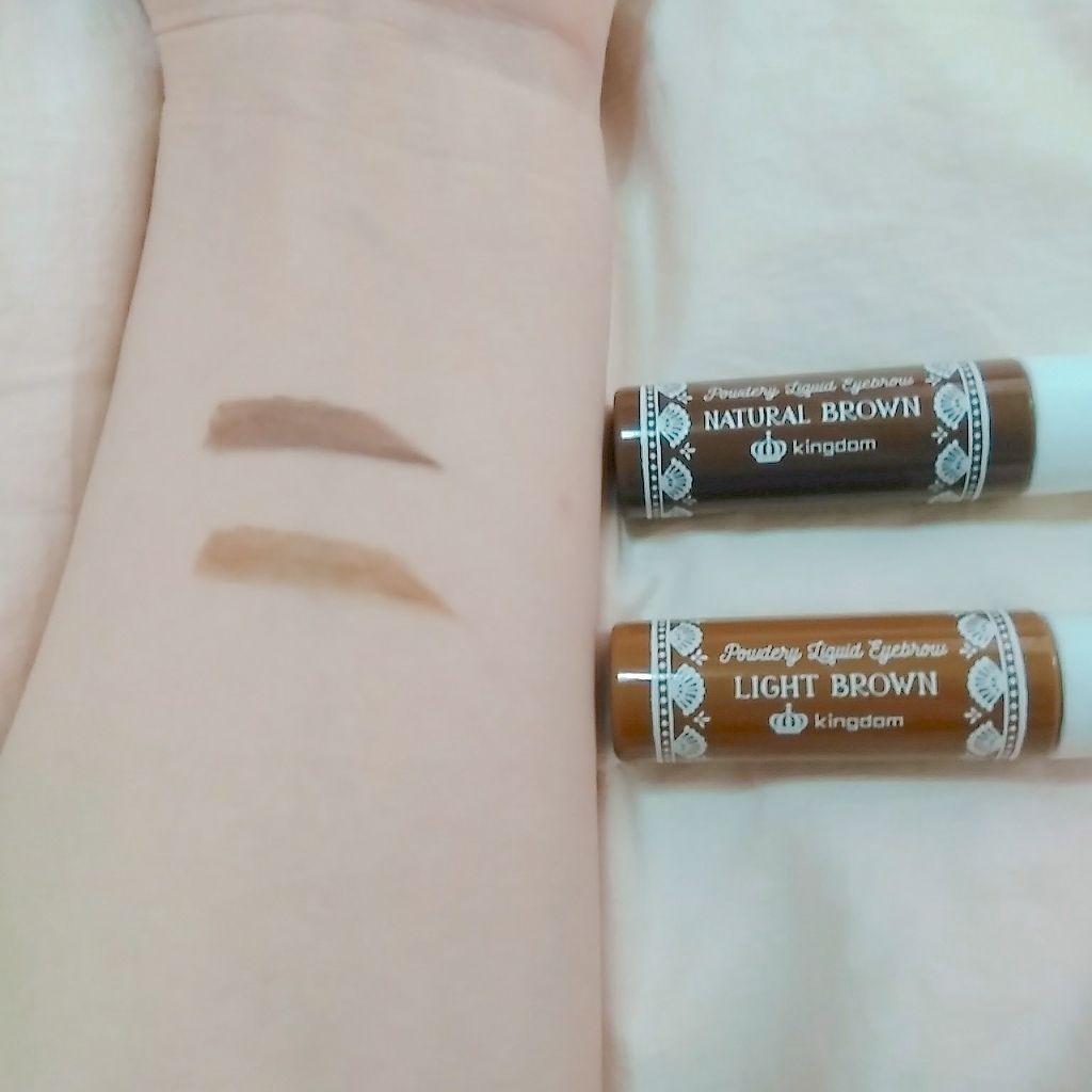 パウダリーリキッドアイブロウ ライトブラウン/キングダム/リキッドアイブロウを使ったクチコミ（2枚目）