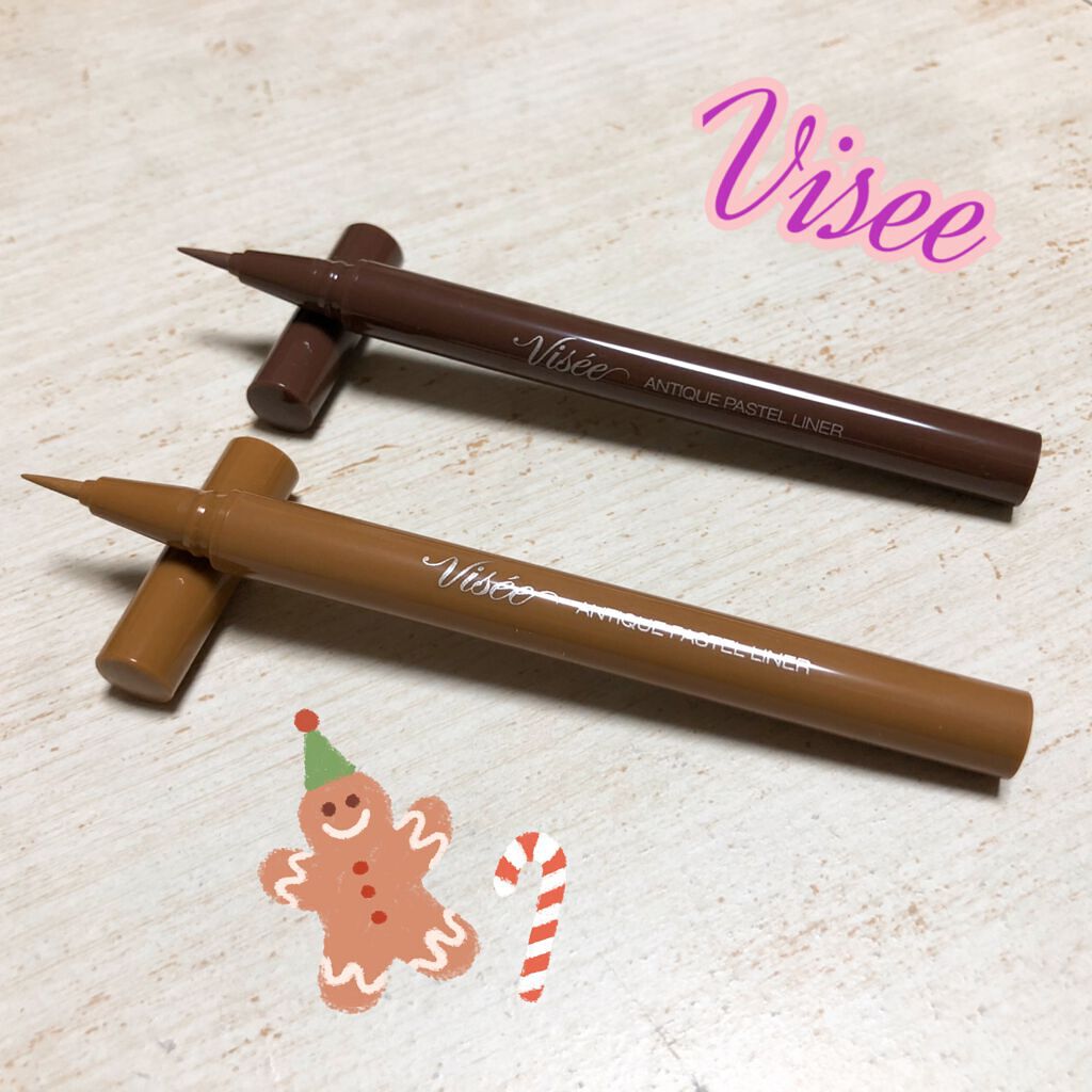 アンティークパステル ライナー/Visée/リキッドアイライナーを使ったクチコミ(1枚目)