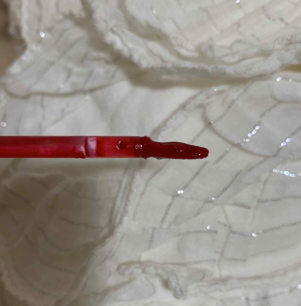 ビタカラー コットン リップラッカー/SKINFOOD/口紅を使ったクチコミ(2枚目)