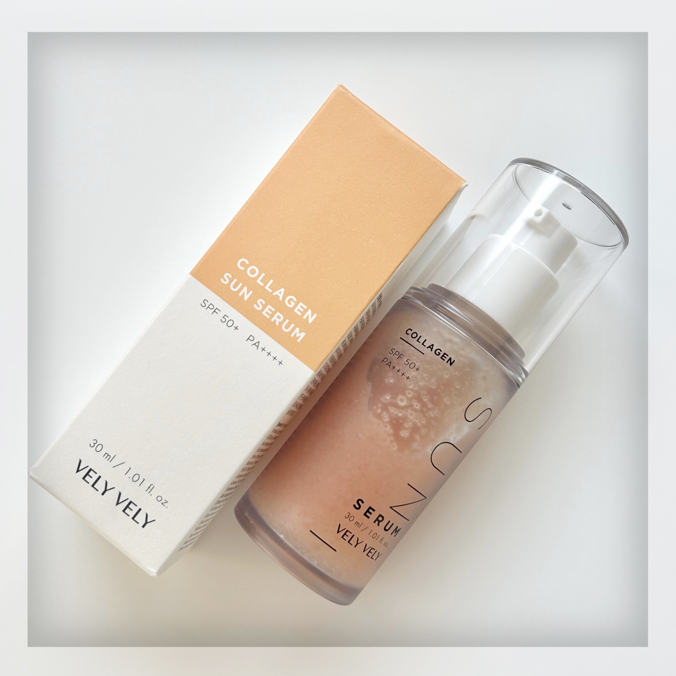 ハリケアコラーゲンサンセラム/VELY VELY/日焼け止めジェルを使ったクチコミ（1枚目）