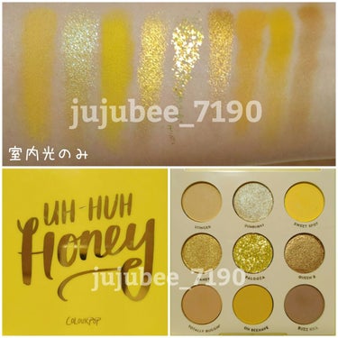 UH-HUH Honey/ColourPop/パウダーアイシャドウを使ったクチコミ（2枚目）