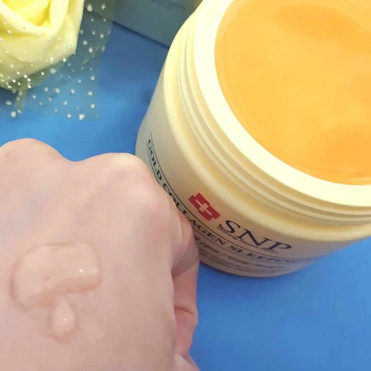 SNP ゴールド コラーゲン スリーピング パック/SNP/シートマスク・パックを使ったクチコミ(8枚目)