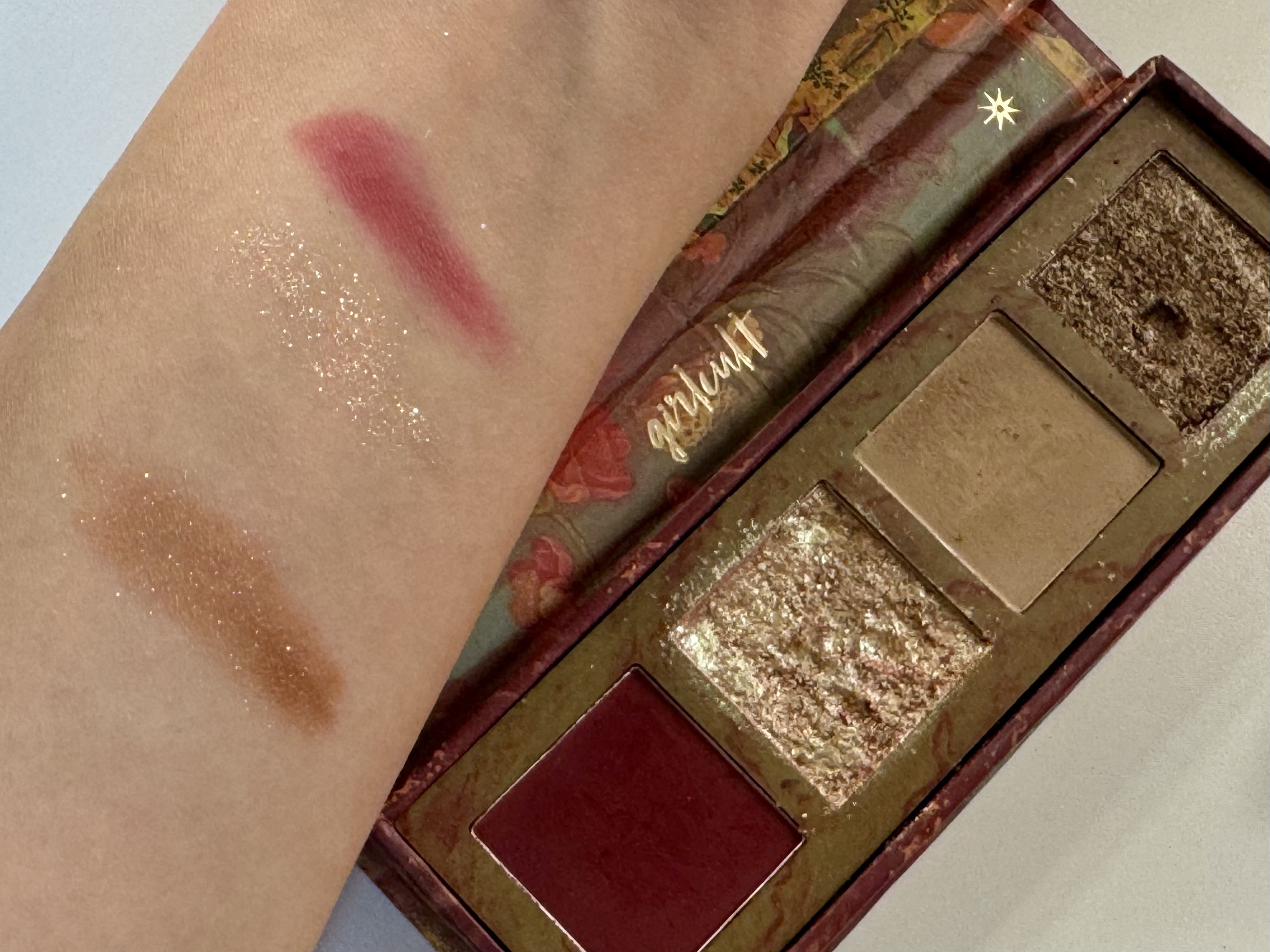 山海シリーズ 4色アイシャドウパレット/GirlCult/アイシャドウパレットを使ったクチコミ（3枚目）