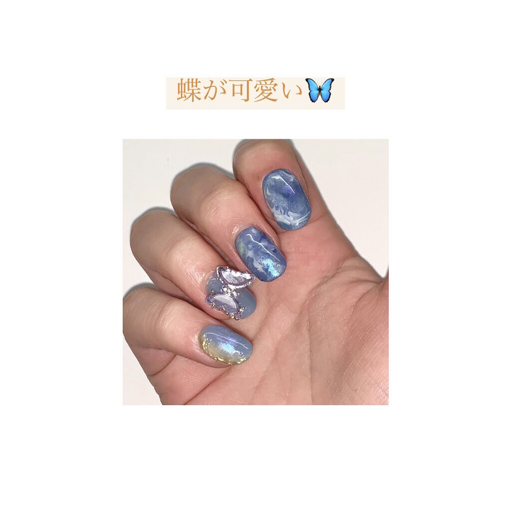 フェアリーダストパウダーオーロラピーコック/キャンドゥ/ネイルシールを使ったクチコミ（2枚目）