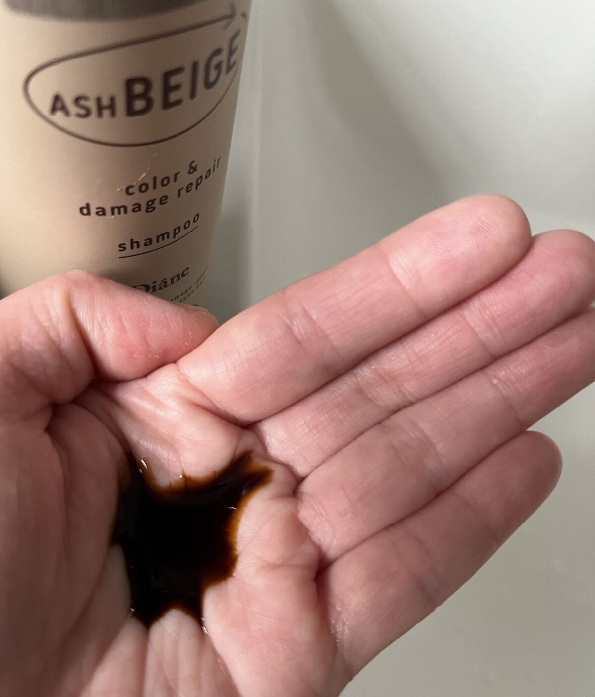 カラーシャンプー＆トリートメント トリートメント アッシュベージュ/ダイアン/市販シャンプーを使ったクチコミ（3枚目）