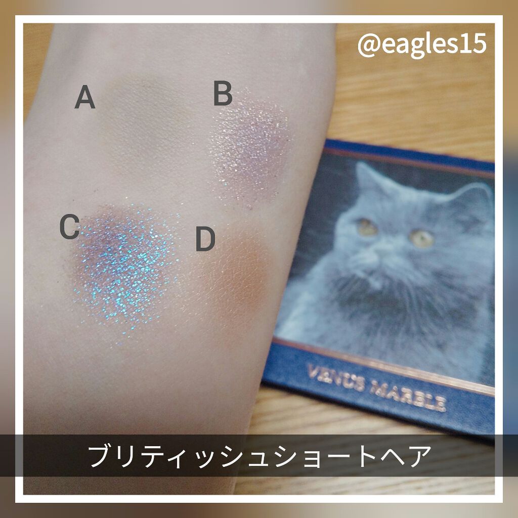 Venus Marble アイシャドウキャットシリーズ/Venus Marble/アイシャドウパレットを使ったクチコミ（2枚目）