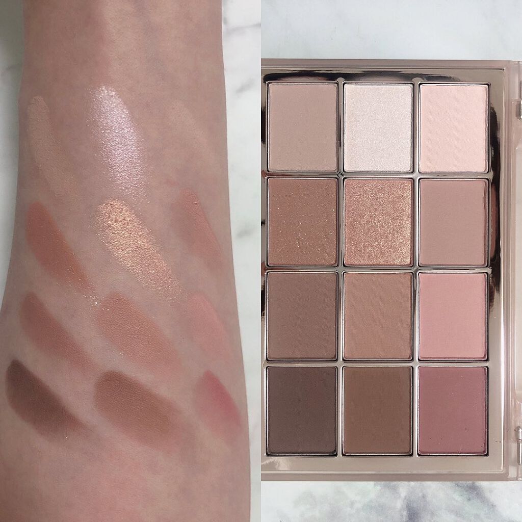 ソフトブラーリングアイパレット 05.ニュートラルブラーリング/wakemake/アイシャドウパレットを使ったクチコミ（3枚目）