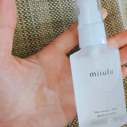 miiulu<ミウル> ヘアセラムのクチコミ「ミウル ヘアセラム 50mL -フルーティシトラスの香り-
15種類の植物由来成分や、3種のコ.....」(1枚目)