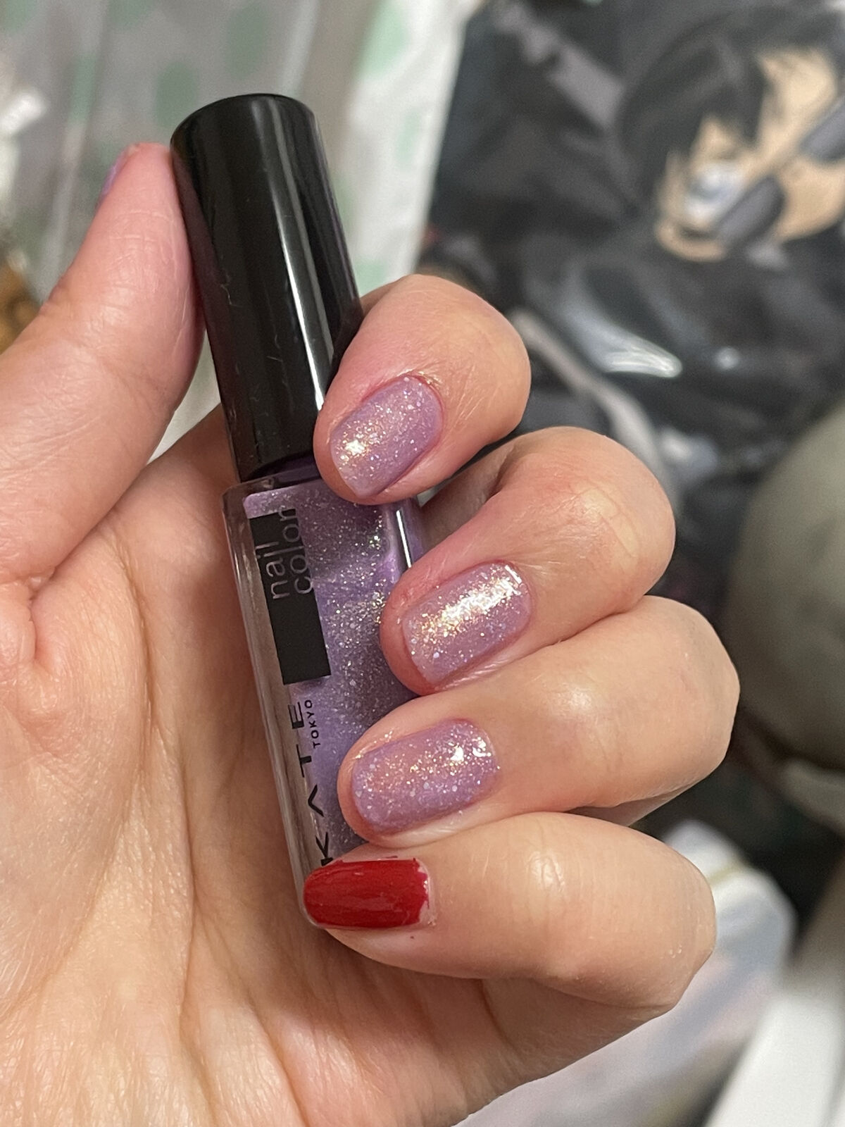 ネイルエナメルカラーN PU-1/KATE/マニキュアを使ったクチコミ（1枚目）