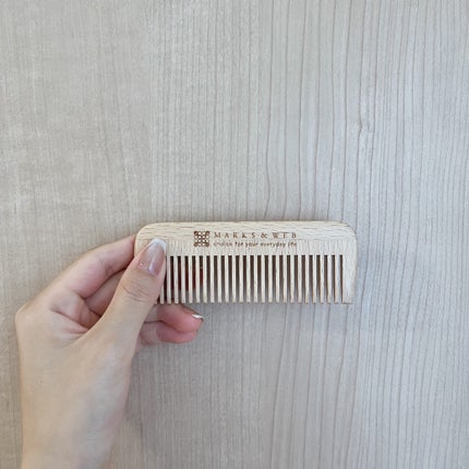 ウッド ヘアコーム S/MARKS&WEB/ヘアコームを使ったクチコミ(1枚目)