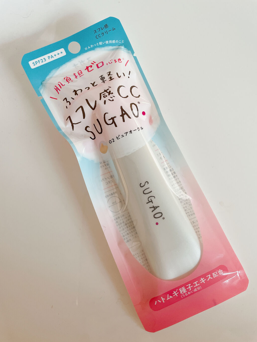 スガオ　SUGAO スフレ感ファンデ　CCクリーム 02 ピュアオークル 楽天市場】【完売2022】_【ロート製薬】ふわっふわのスフレ感