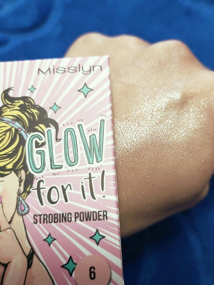 グロー・フォー・イット! ストロボパウダー/Misslyn/パウダーハイライトを使ったクチコミ(5枚目)