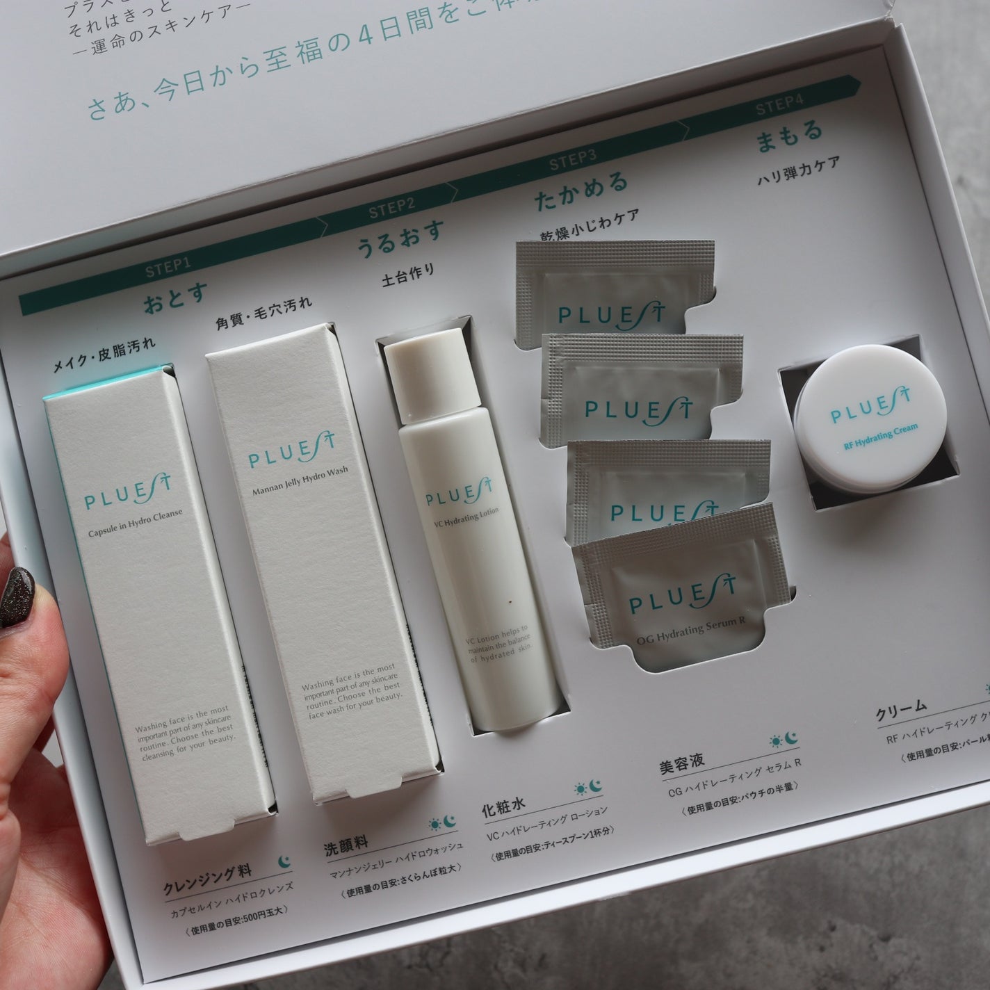 集中トライアル 5点セット/PLUEST/スキンケアキットを使ったクチコミ(3枚目)