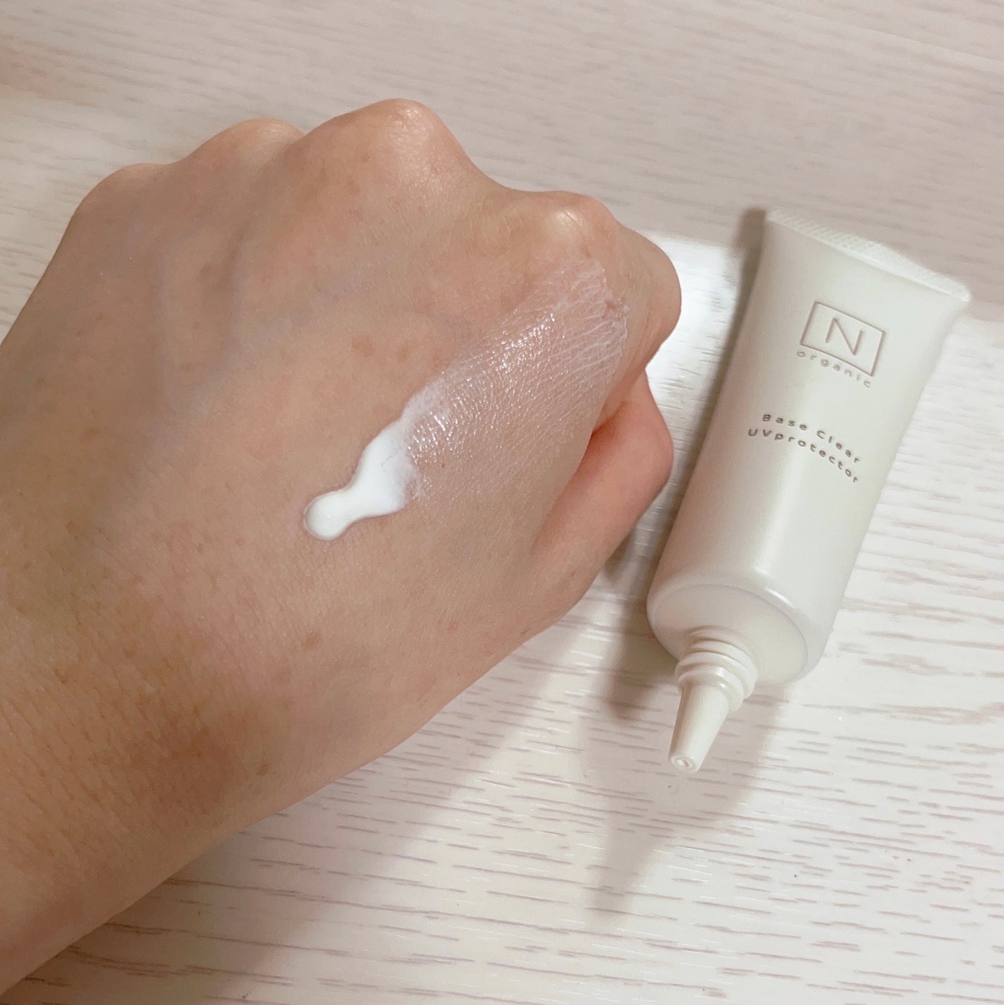 ããŒã¹ ã¯ãªã¢UVãããã¯ã¿ãŒ/ organic/æ¥çŒãæ¢ãã¯ãªãŒã ã䜿ã£ãã¯ãã³ãïŒ4æç®ïŒ