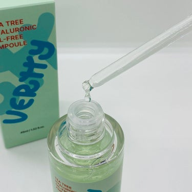 ティーツリーヒアルロン酸オイルフリーアンプル/Vertty/美容液を使ったクチコミ（3枚目）