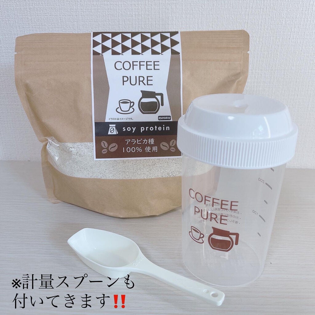 COFFEE PURE(ソイプロテイン)/ピュアパートナー/ソイプロテインを使ったクチコミ(2枚目)