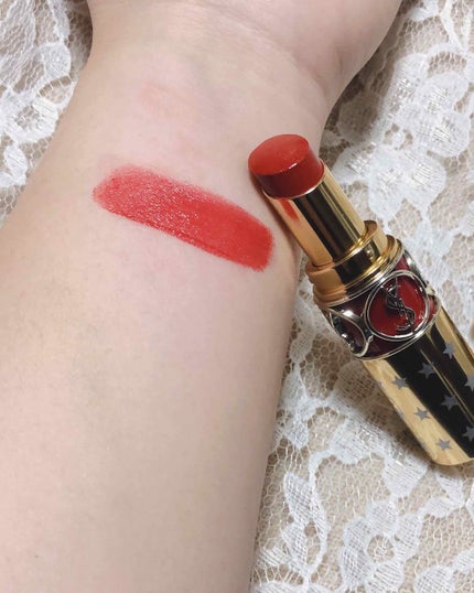 ルージュ ヴォリュプテ シャイン/YVES SAINT LAURENT BEAUTE/口紅を使ったクチコミ(3枚目)