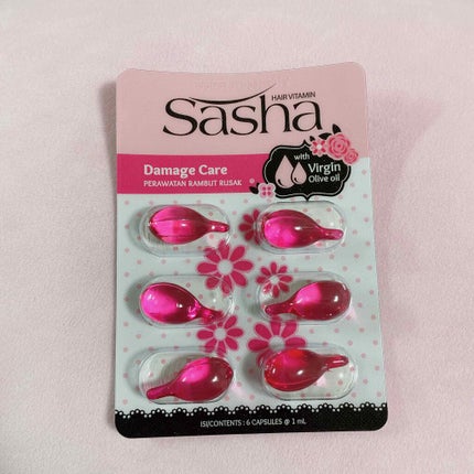 ヘアビタミン ピンク(ダメージケア)/Sasha/ヘアオイルを使ったクチコミ(2枚目)